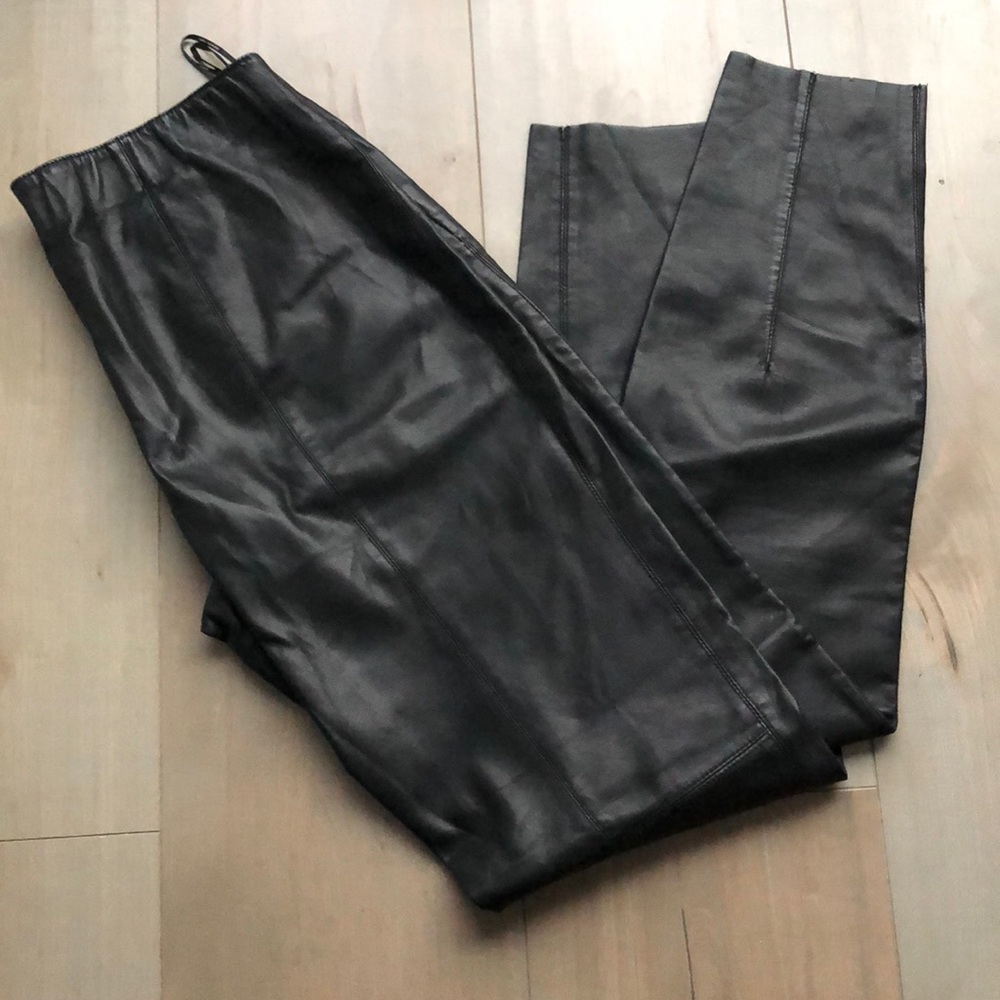 Zara faux leather leggings